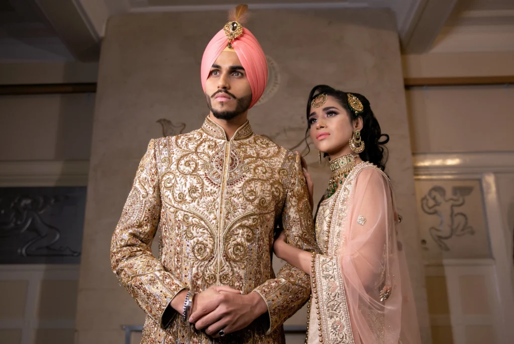 Maharaja Sherwani with pink turban