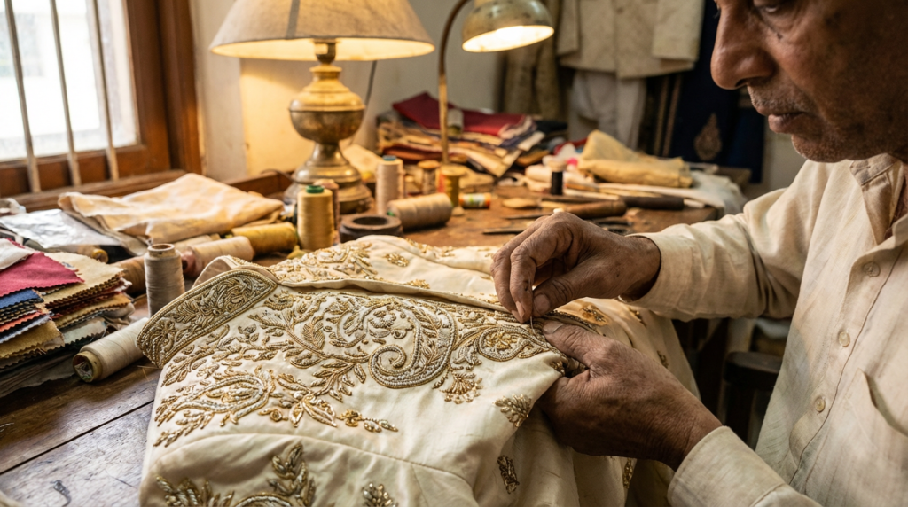 handcrafted sherwani- sherwani king