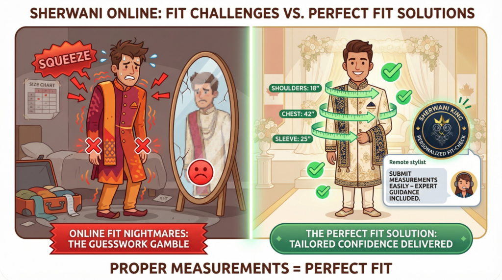 sherwani fit