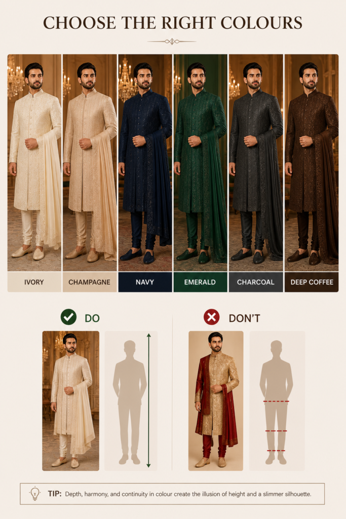 Color pallete of sherwani