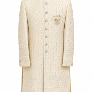 Peach Mosaic Sherwani