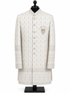 Ivory Embroidered sherwani