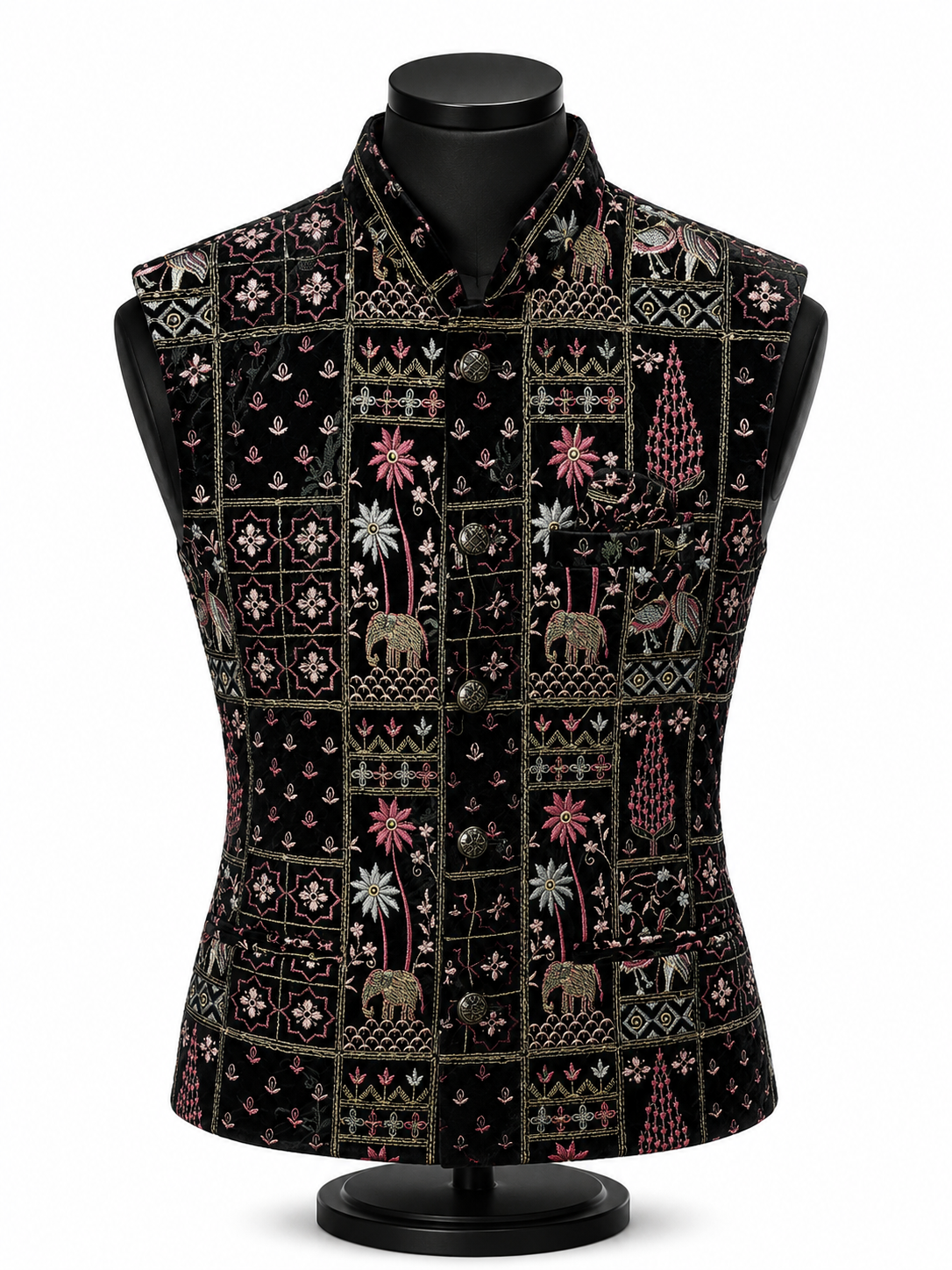 Garden Black Waistcoat