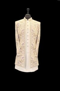 Ivory Blossom Embroidered Sherwani