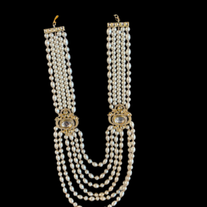 Pearl Side Brooch Necklace