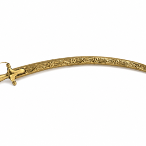 Floral Engraved Gold Sword