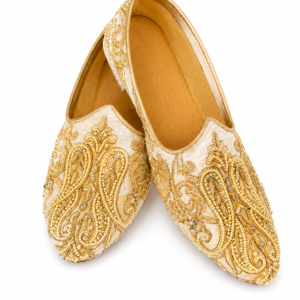 Ivory Paisley Pearl Jutti