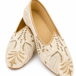 Ivory Leaf Jutti