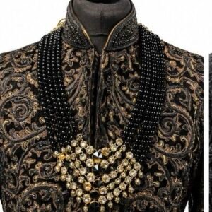 Black 5 layered necklace