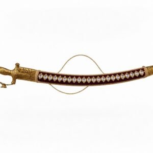 Maroon emblished sword