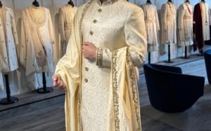 fitting in a showroom